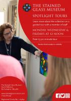 Spotlight Tours Poster 2020  (c) Stained Glass Museum